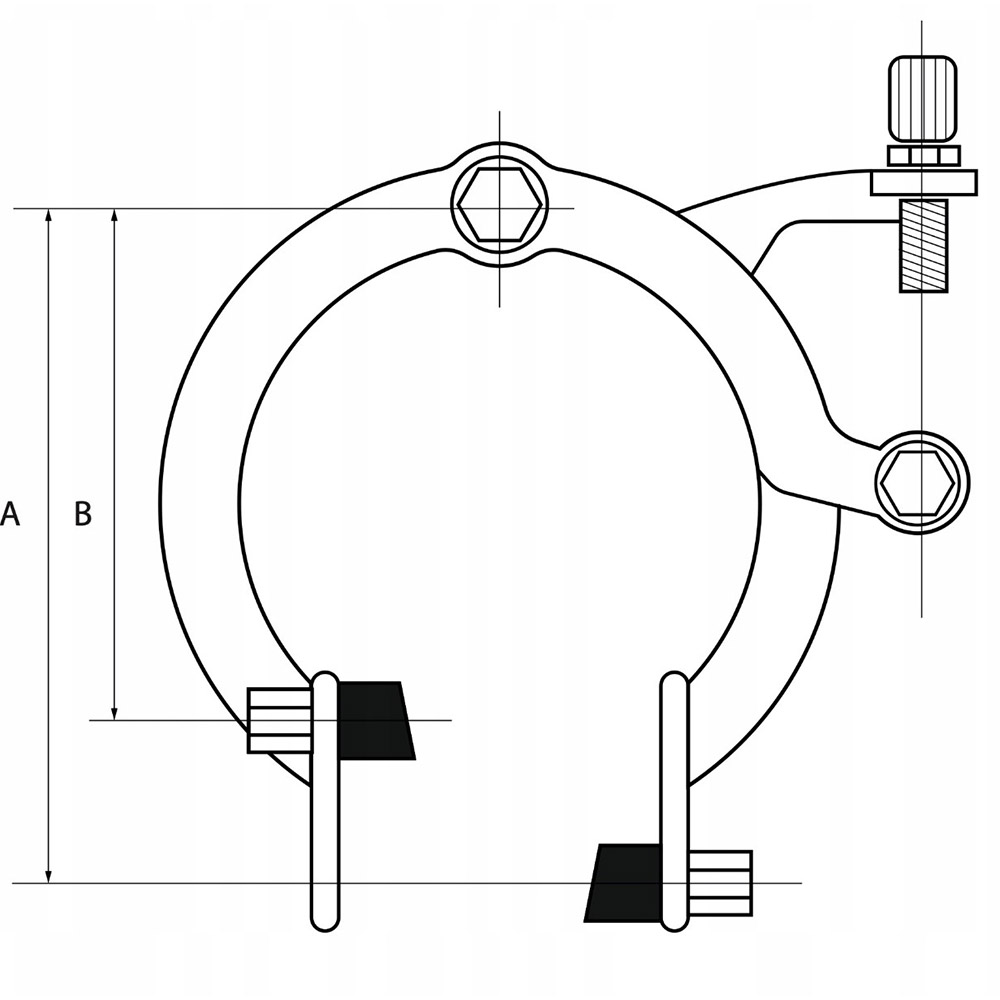 Hamulce Caliper komplet Kaiwei KWC-216-03 - obrazek 7