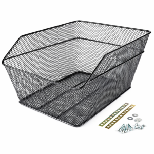 Koszyk rowerowy metalowy tylny montowany na bagażniku