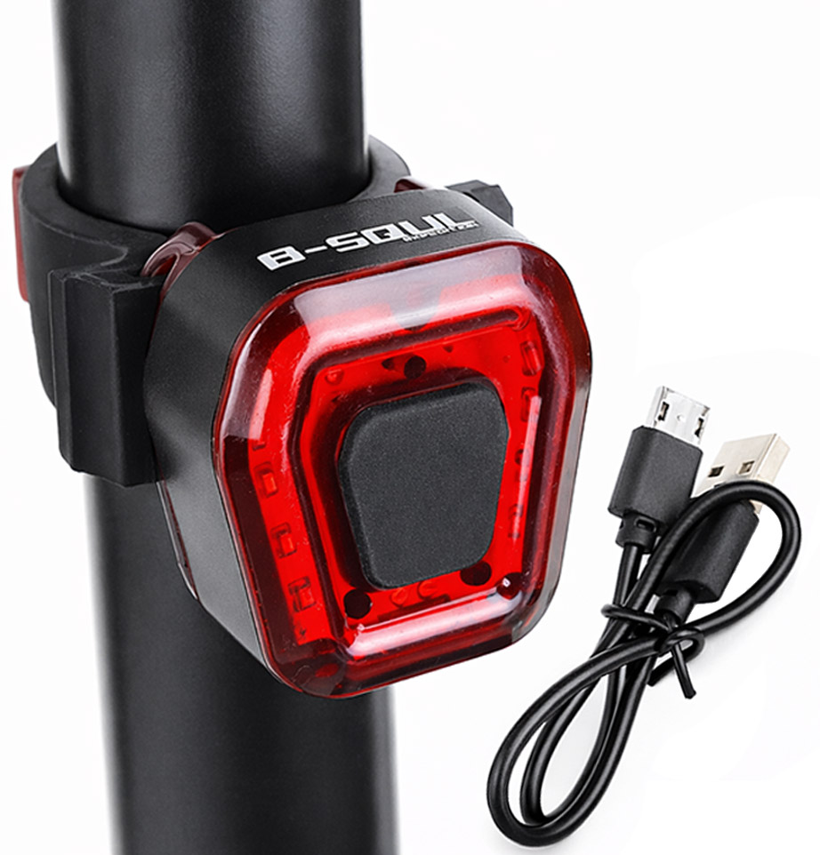 Lampka rowerowa tylna na sztycę podsiodłową