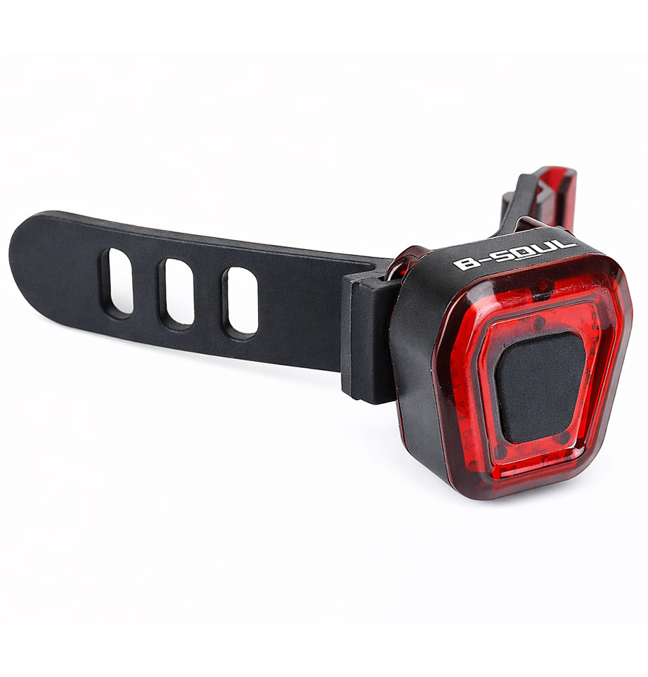 Lampka rowerowa tylna na sztycę LED USB - obrazek 4