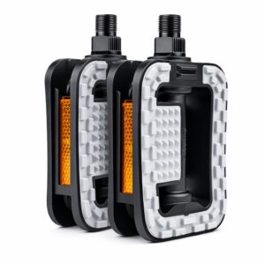 Pedały rowerowe antypoślizgowe bieżnikowane FP-833 z wytrzymałego tworzywa