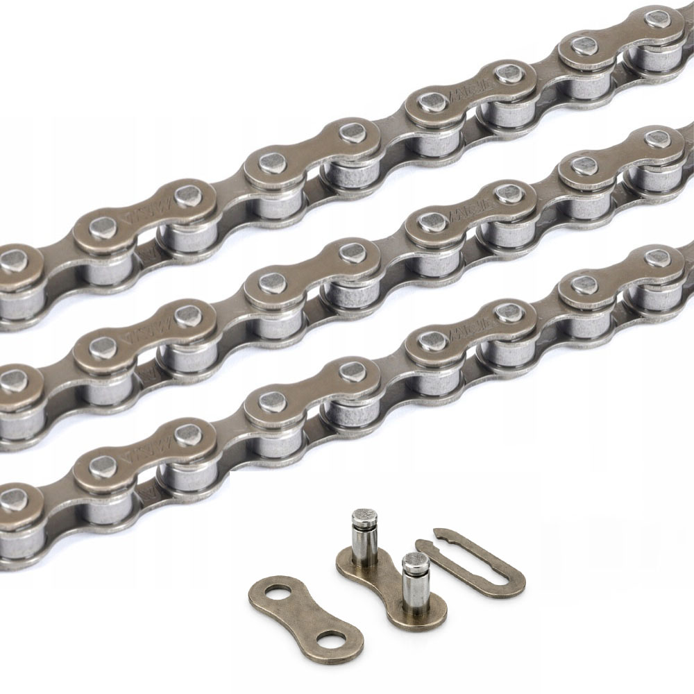 Łańcuch rowerowy MAYA C-410 1 rzędowy 112L + LINK - obrazek 3