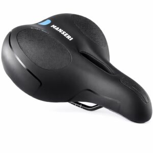 Siodełko rowerowe MANSERI MS-851A-06 czarne ergonomiczne