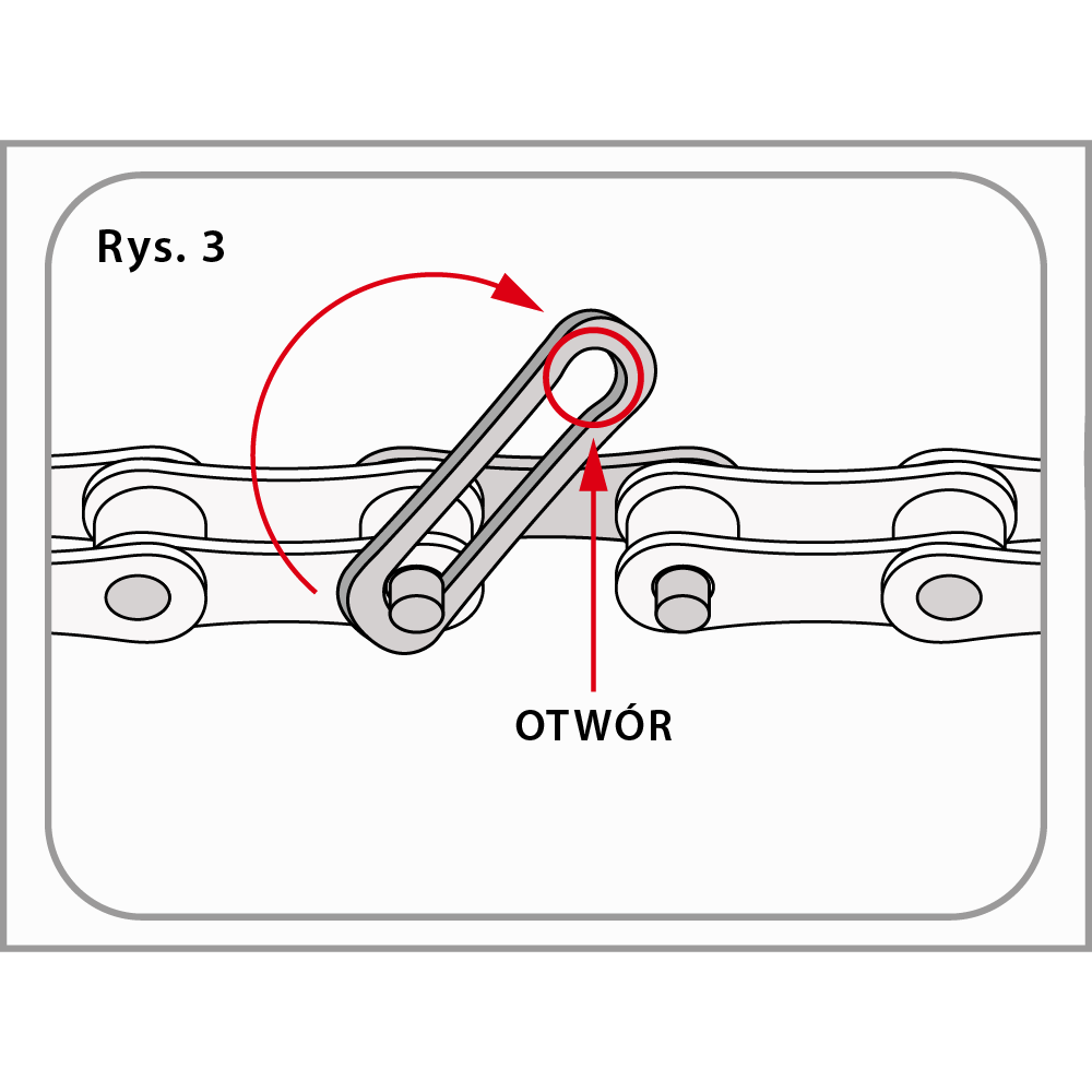 Łańcuch rowerowy KMC HV500 116 ogniw plus spinka - obrazek 6