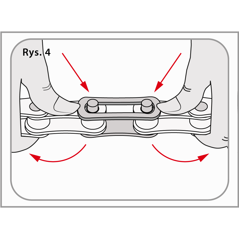 Łańcuch rowerowy KMC HV500 116 ogniw plus spinka - obrazek 5