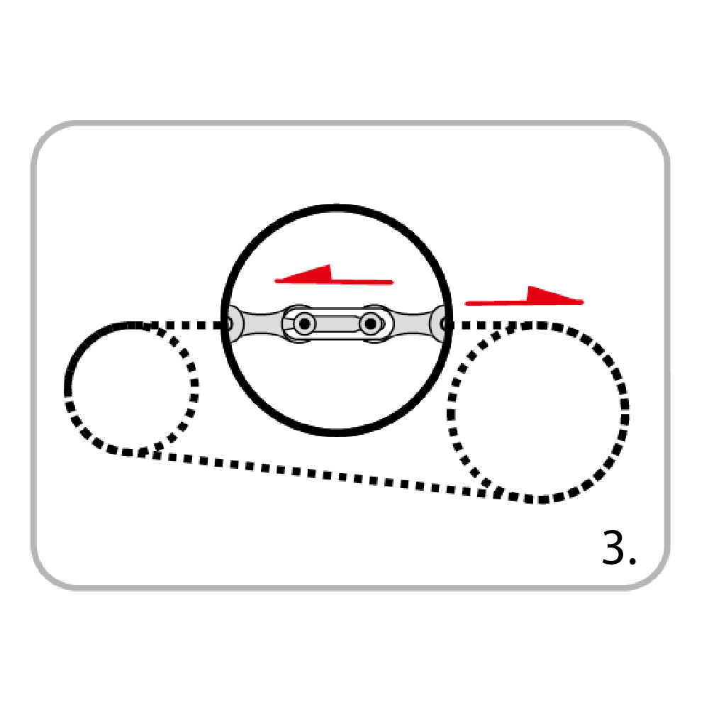 Łańcuch rowerowy MAYA C-410 1 rzędowy 112L + LINK - obrazek 5