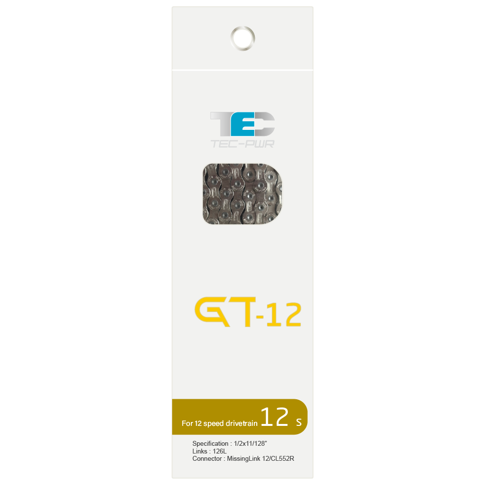 Łańcuch rowerowy 12 rzędowy srebrny ze spinką do napędu 12-speed