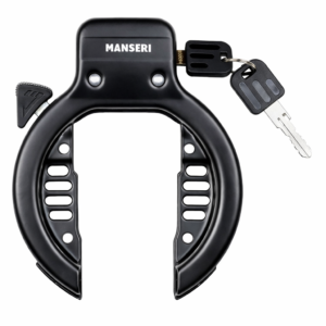 Blokada tylnego koła roweru montowana przy ramie