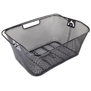 Koszyk rowerowy metalowy tylny czarny MB-017BK
